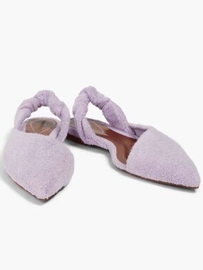 ZIMMERMANN Terry slingback point-toe flats sandals
